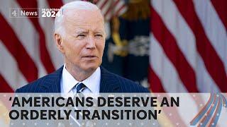 Biden pledges peaceful transition of power to Trump