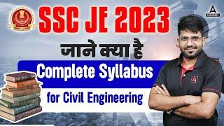 SSC JE Civil Engineering Syllabus 2023 | SSC JE Preparation Strategy 2023