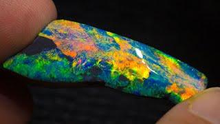 Re-shaping this gem opal raises the value by double the cost