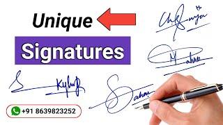  Unique Signature Style Of My Name | How to Signature Your Name