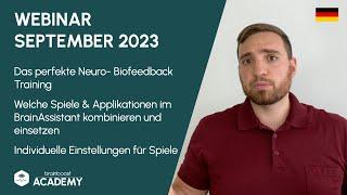 brainboost Webinar SEP 2023 - Feedback Spiele und Applikationen im BrainAssistant