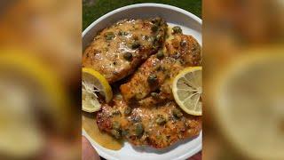 Lemon pepper chicken piccata