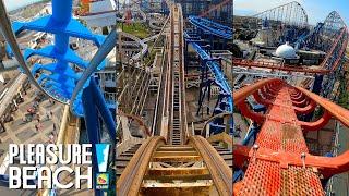 Every Roller Coaster at Blackpool Pleasure Beach 2025 | Front Seat On-Ride POVs 4K