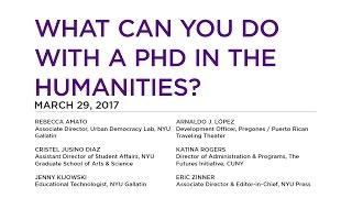 What Can You Do with a PhD in the Humanities?