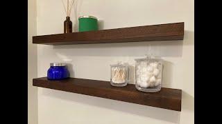 Walnut Barn Wood Floating Shelves