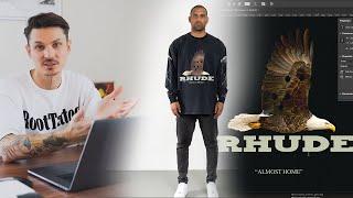 Ich baue ein RHUDE Design in Photoshop & Illustrator nach. Tutorial