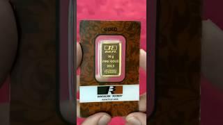 10 gram 24K Gold Bar Unboxing Bangalore Refinery #shorts