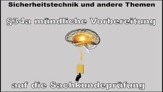 Mündliche Vorbereitung 34a STGB Sicherheitstechnik Umgang mit Menschen