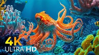 Under Red Sea 4K - Beautiful Coral Reef Fish in Aquarium, Sea Animals for Relaxation - 4K Video #1