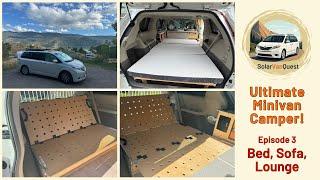 E03: Bed/Sofa/Lounge - Unique "Transformer" Setup in Sienna Campervan; has Storage and a Surprise...