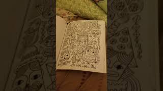 Coloring book review of folk art escapes from Crayola