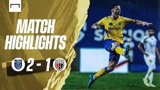 Highlights: Kerala Blasters 2-1 NorthEast United (Malayalam) | Alvaro Vasquez' stunning goal | #KBFC