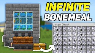 BEST 1.21 BONEMEAL FARM in Minecraft Bedrock & PE