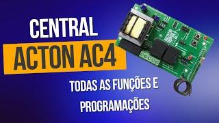 Central Acton AC4 - Todas as funções e programações explicadas