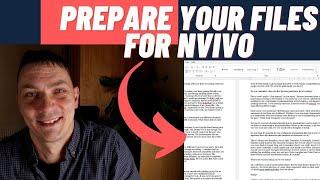 Do THIS before you import Anything to NVIVO - so that it doesn't crash