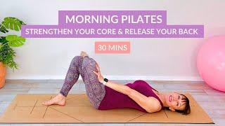 30 Min Morning Pilates Full Body Workout Live | Strengthen your Core and Release your Back