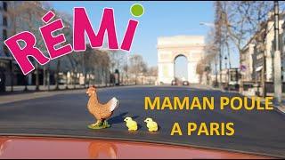 Mère Poule - Rémi - "maman poule est de sortie avec ses petits, pour visiter Paris..."