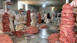 Doner Kebab Factory  How it's Made Doner Kebab | Food Factory iranian food | persian food | دنر کباب