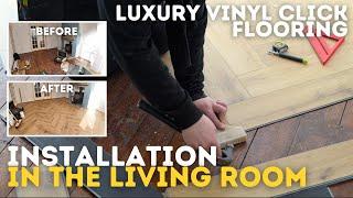 How to lay luxury click vinyl flooring | Before & After