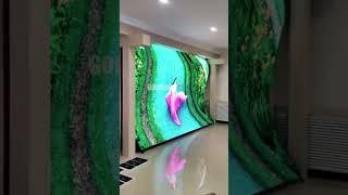 Goldluck Flexible LED Display Wall.#leddisplay #led #ledwall #flexible #ytshorts #youtubeshorts