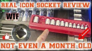 REAL ICON SOCKET REVIEW  NOT EVEN A MONTH #ICON #TOOLREVIEW #SNAPON