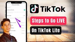 How to Go Live on TikTok Lite !