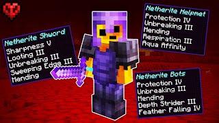 this ARMOR makes Ultra Hardcore EASY! (maxed netherite)