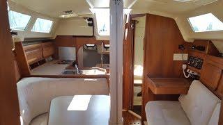 HD Video of the interior 1991 Hunter 30T sailboat