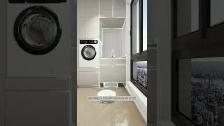 Transform Your Laundry Space!  Smart Storage with Solid Wood Furniture! #HomeOrganization
