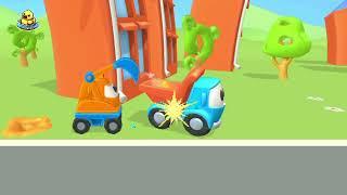 "Leo the Truck & Dancing Mini Bulldozer | Fun Cleanup with Catchy Rhymes | Cocobeast Kids"