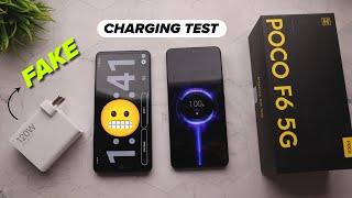 POCO F6 Charging Test 0 To 100% Heating?  120W Changer So Bad