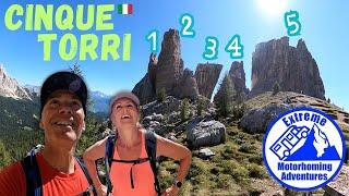 CINQUE TORRI - MUST DO Dolomites spectacular EASY hike + FREE  MOTORHOME stay over