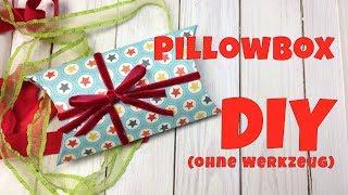 Weihnachten eine Geschenkverpackung basteln | Verpackung DIY | Pillowbox ohne Werkzeug