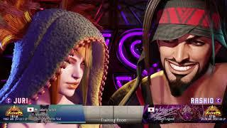 sakeru_twitch (Juri) vs satoru_pc (Rashid) Ranked Match Set (Street Fighter 6)