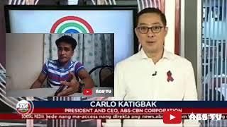 ABS-CBN: Mensahe ni Carlo Katigbak sa sambayanang pilipino | AGS TV