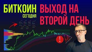 БИТКОИН ↘️ ВЫХОД НА ВТОРОЙ ДЕНЬ [Сохрани баланс]