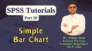 SPSS Tutorial (Part 30) || Simple Bar Chart || Dr. Atman Shah