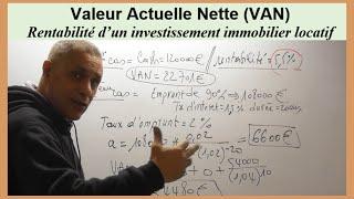 Valeur Actuelle Nette (VAN) : Rentabilité d'un Investissement Immobilier Locatif