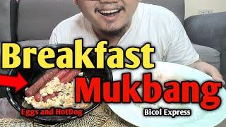 ASMR/MUKBANG | Bicol Express, Eggs and Hotdogs | Mouth Only