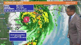 Hurricane Beryl tracker: Live radar as storm hits Texas