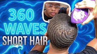 How I GOT 360 WAVES with Short Hair… FAST