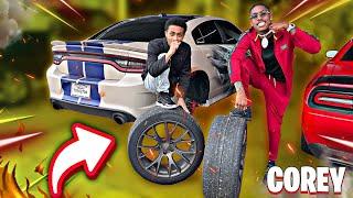 LIFE WITH COREY WENT CRAZY IN MY HELLCAT! *COMPLETELY SHREDDED THE TIRES*