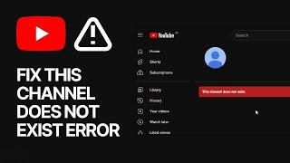 How to Solve This channel does not exist on youtube || youtubewhy?