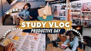 STUDY VLOG: Produktiver Tag (Lernen für Klausur, Drogerie Haul uvm.) // JustSayEleanor