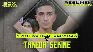 RESUMEN | Miguel ‘Fantástico’ Esparza vs Shun ‘Takeda’ Sekine | Peso Pluma | BOX TELEVISA