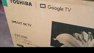 TOSHIBA 55" GOOGLE LED TV UNBOXING //#technical #toshiba