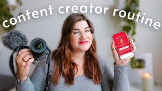 My Content Creation Routine | Day in my life as a full time content creator