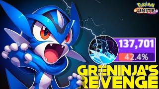 NEVER MESS WITH GRENINJA WHEN USING THIS BROKEN SOLO QUEUE BUILD  | POKEMON UNITE