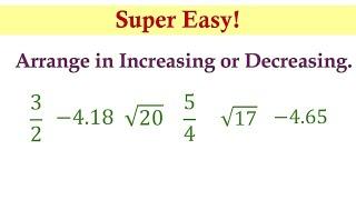 Easily Master Grade 7 Math: Arranging Real Number in Increasing or Decreasing Order