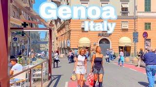 Genoa, Italy  - Summer 2024 - 4K 60fps HDR Walking Tour